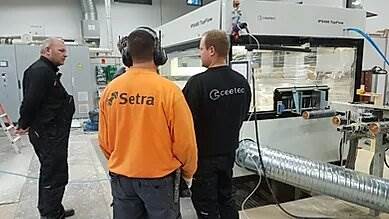 Setra Skutskär – Installation of another Ceetec IPS400 TopFlow in Sweden.